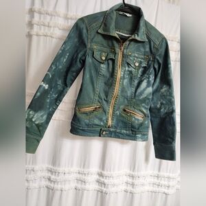 Cabi Tye- Dyed Denim Jacket. XS